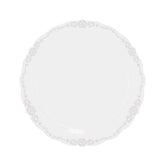 10 In. Clear Victorian Design Plates | 40 Count